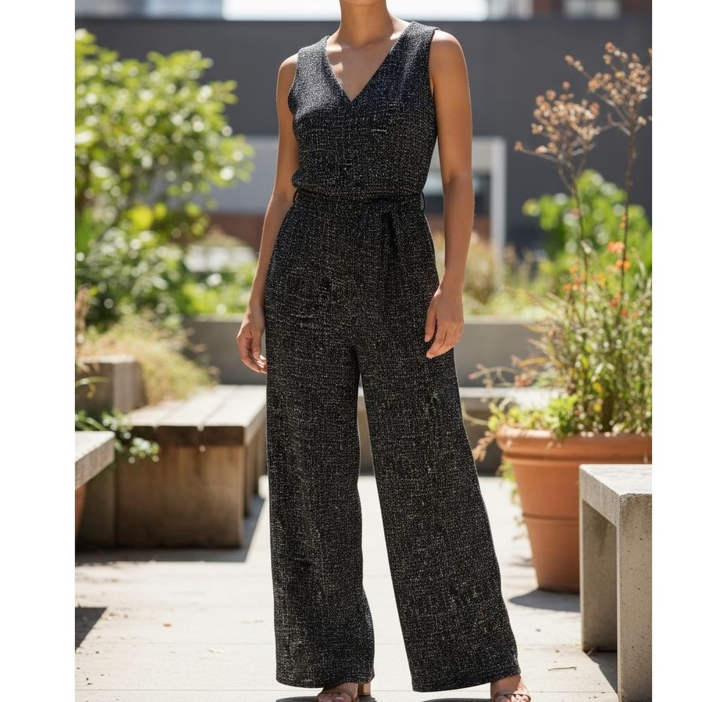 Apt 9 jumpsuit long professional elastic waist S